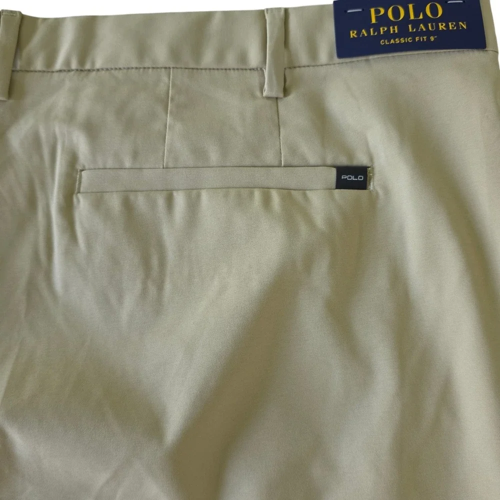 Polo Ralph Lauren Mens Performance‎ Shorts Khaki Tan Classic Fit 9